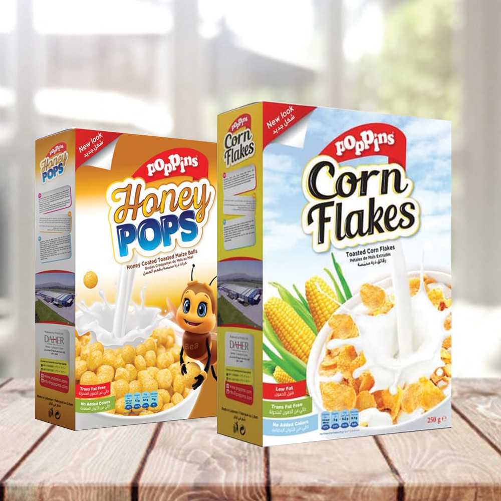 Jual Poppins Corn Flakes & Honey Pop Cereal | Shopee Indonesia