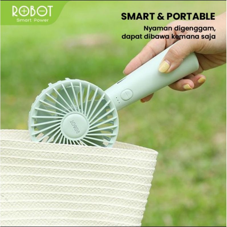 Robot RT-BFS1 Mini Fan Portable Emergency - Kipas Mini Robot RT BFS1 Original