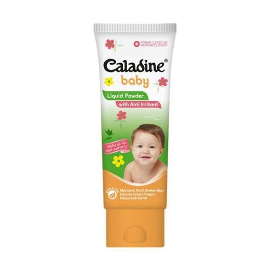 Bayi-Bedak- Caladine Baby Liquid Powder 100G / Bedak Cair Bayi -Bedak-Bayi.