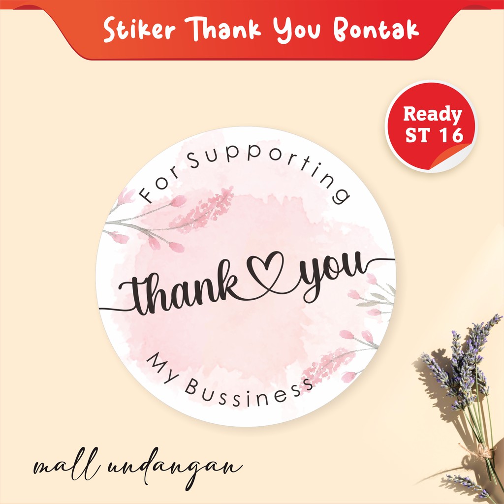 

STIKER THANK YOU BONTAK CHROMO READY