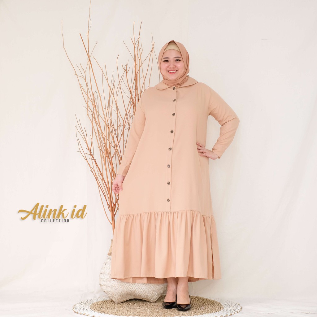 Alink Id Gamis  Wanita Jumbo  Aliza Gamis  Ukuran  Jumbo  