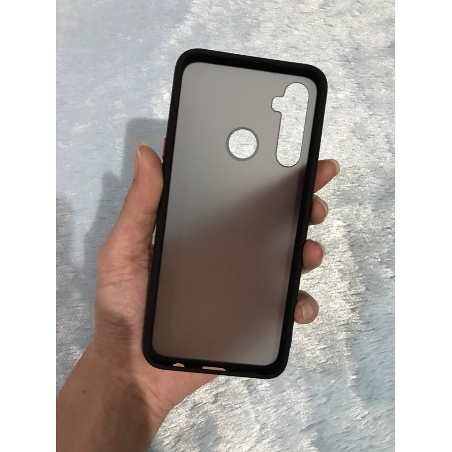 PREMIUM HYBRID CASE BLACK DOVE ANTI PECAH ANTI OIL FOR REALME 5 PRO