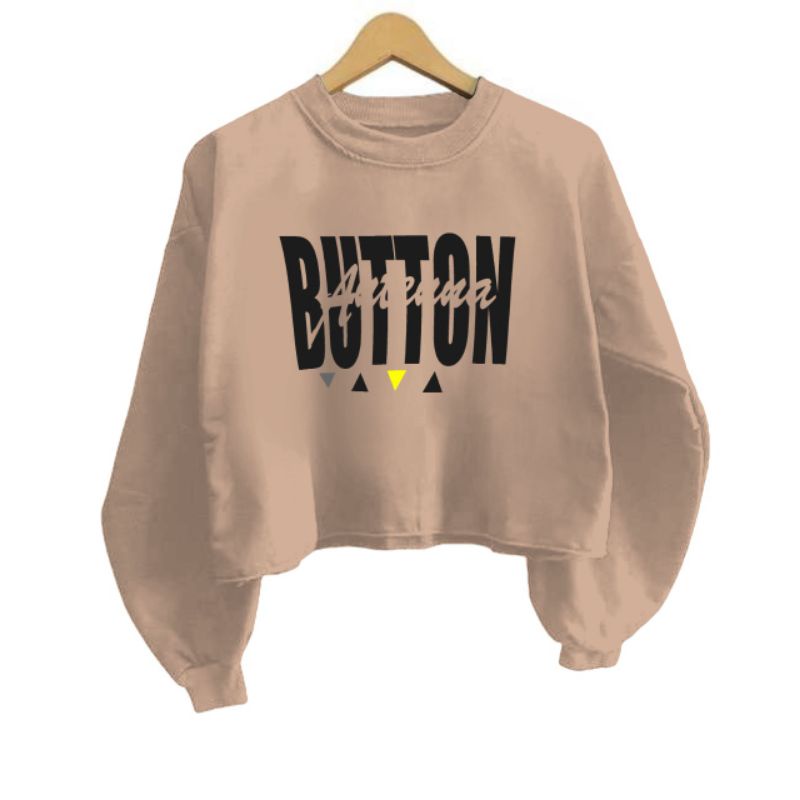 SWEATER CROP FLEECE BUTTON (LD 110) / COMFORD ZONE / GRYFINDOR