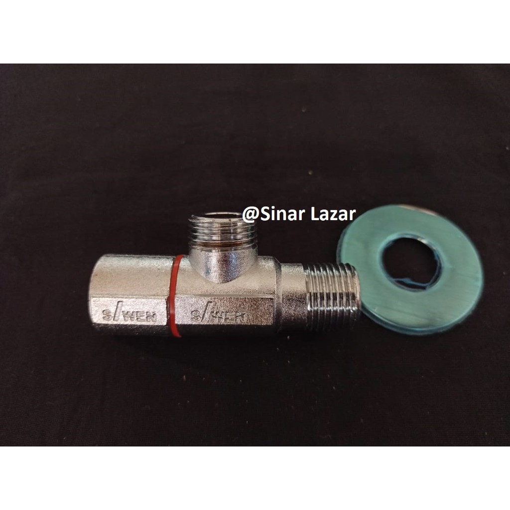 Stop kran air / Stop kran shower 2 lubang model bintik