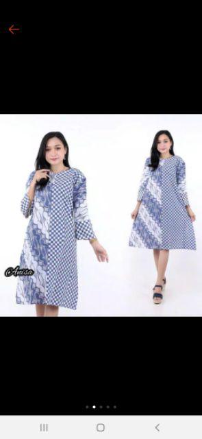 Tunik Batik Terlaris Atasan Wanita Tunik Serut Katun Pekalongan