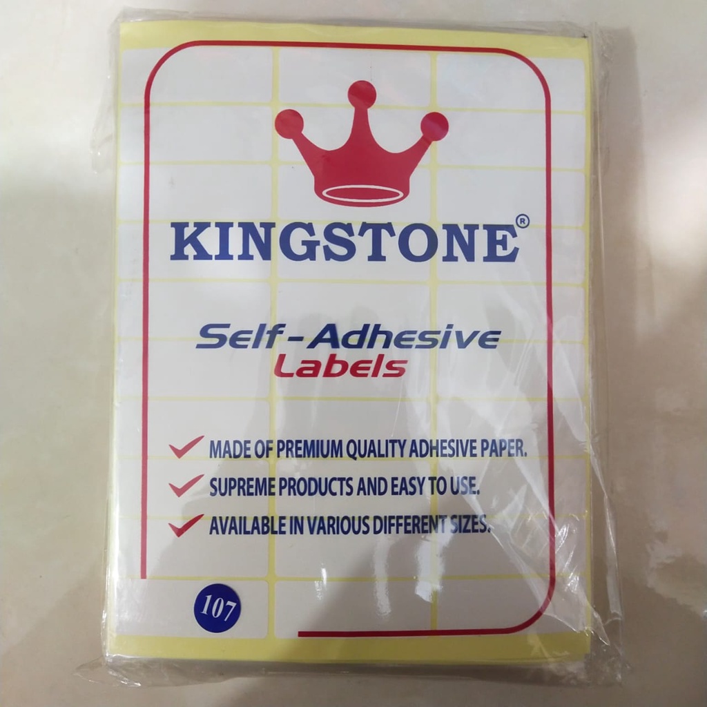 Label Harga KINGSTONE NO. 107