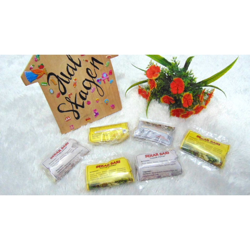 Recomended! Ecer 1pcs Getaway Rileks Sehabis Melahirkan Lulur Putih Kuning Mangir Sekarsari Sachet 30gr