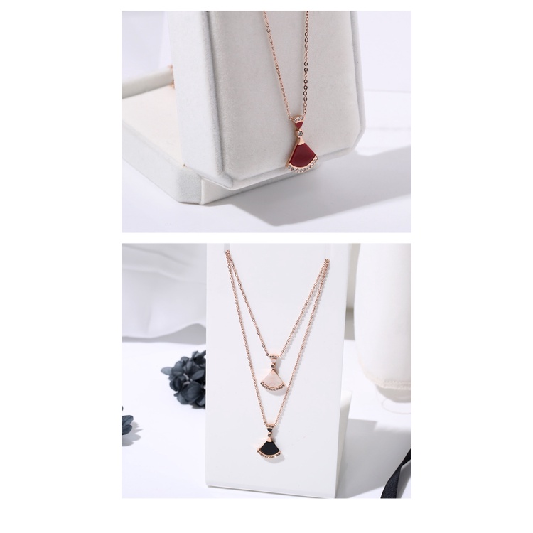 Kalung KL128 Stainless Steel / Titanium Premium Fashion Wanita Kalung unik Lucu Keren/ Deluna /BB