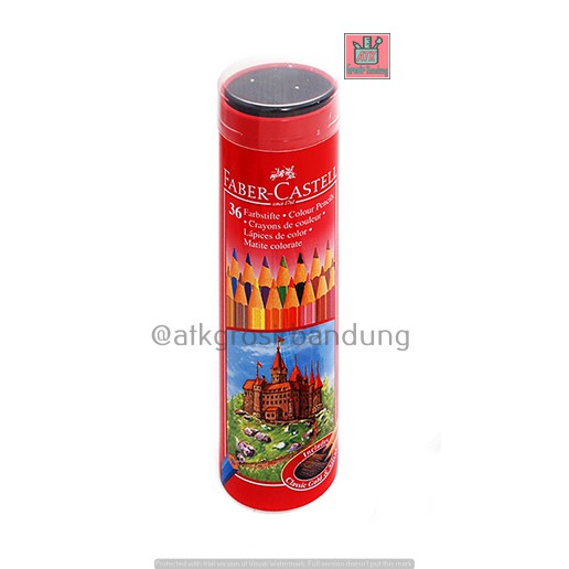 

Pensil Warna Faber Castell 36 L Classic Tin Round 115828 Kaleng Bulat