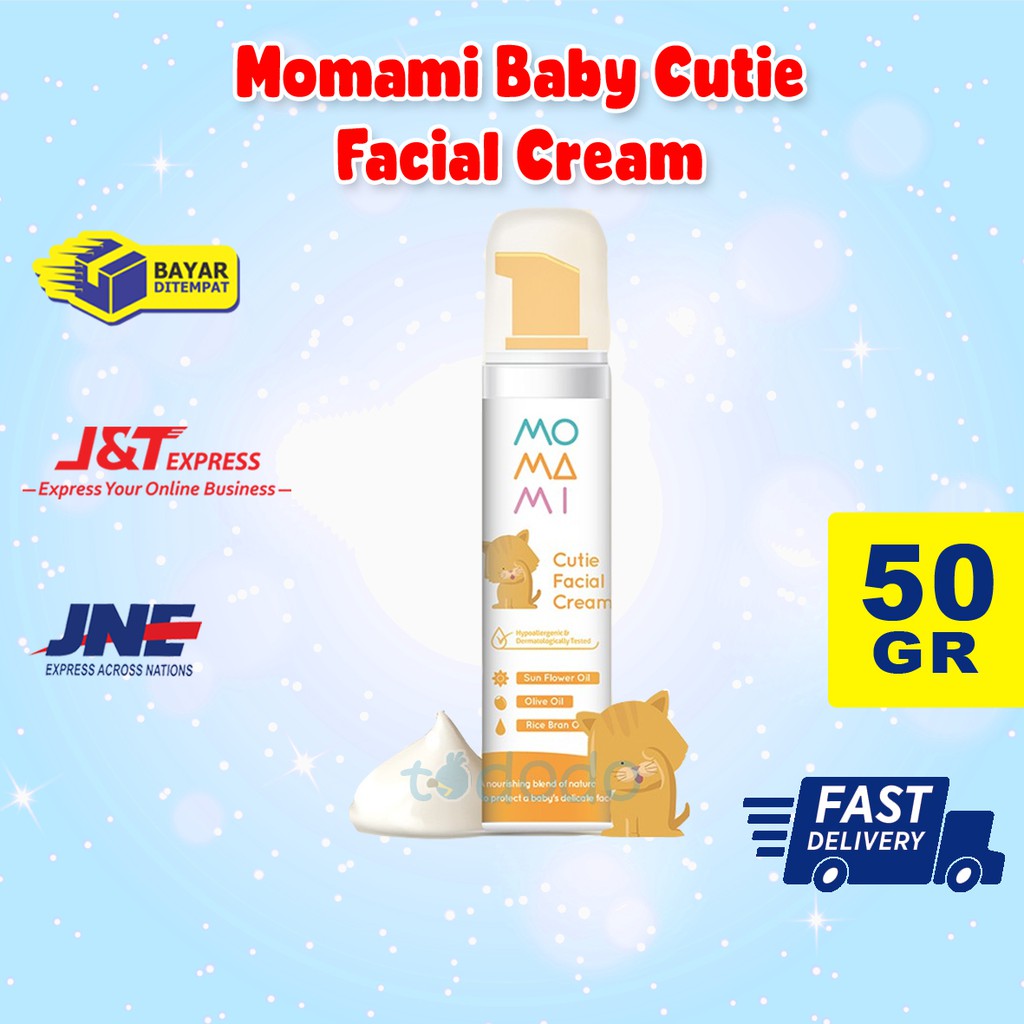 Momami Baby Cutie Facial Cream 50gr - Cream Bayi