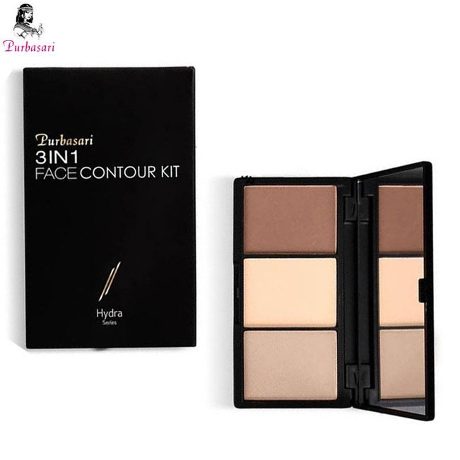 Purbasari 3 In 1 Face Contour Kit