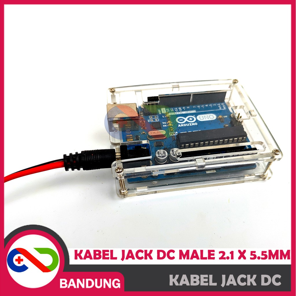 KABEL JACK DC MALE 2.1 X 5.5MM UNTUK ADAPTOR JARING POWER SUPPLY