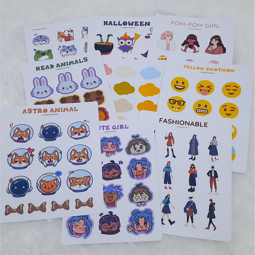 

Stiker Deco Sheet by Cherryshopop Seri 2