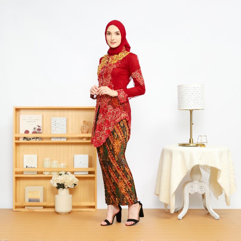 [READY] Kebaya Akad Nikah FULL PAYET Kebaya Pesta M L XL model Lily