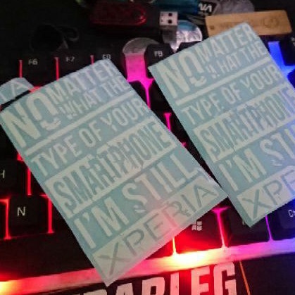 

STIKER SONY XPERIA CUTING