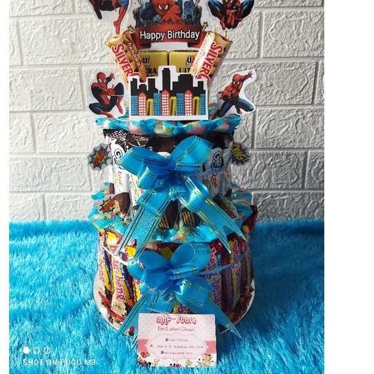 

Product Terlaris|SQ34|(Link Ekspedisi) snack tower - snack cake - snack tart - cake snack parcell ultah - bucket snack birthday
