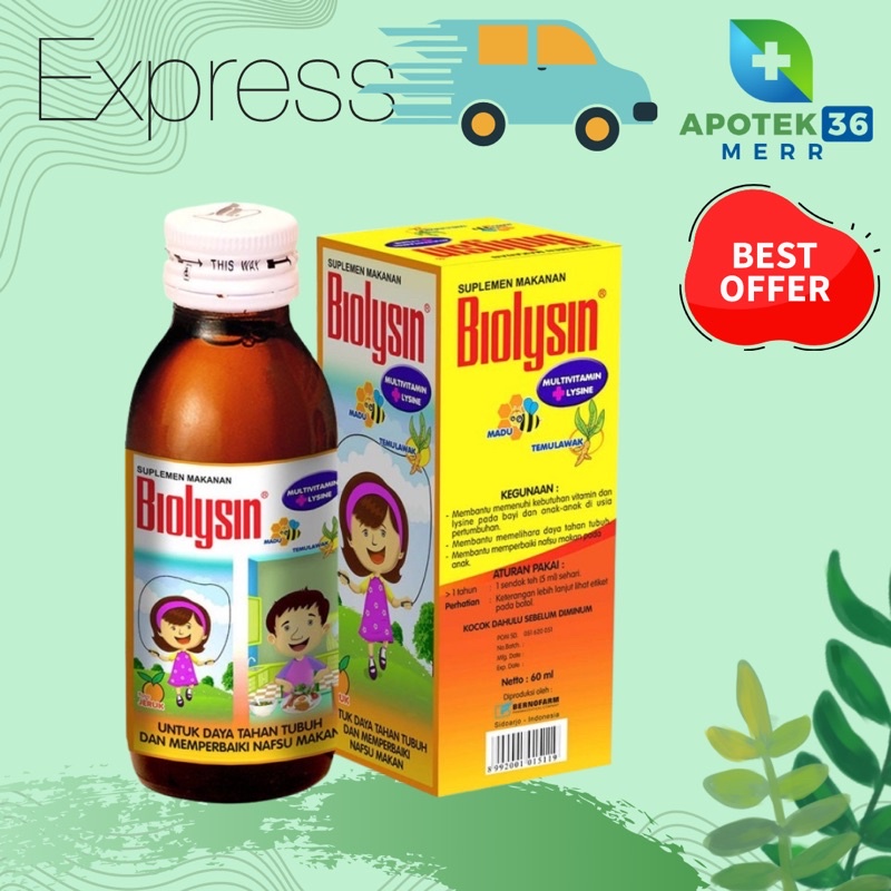 BIOLYSIN SYRUP JERUK 60 ML, 100 ML