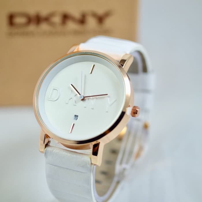 DKNY TANGGAL KULIT WHITE ROSEGOLD ARMY