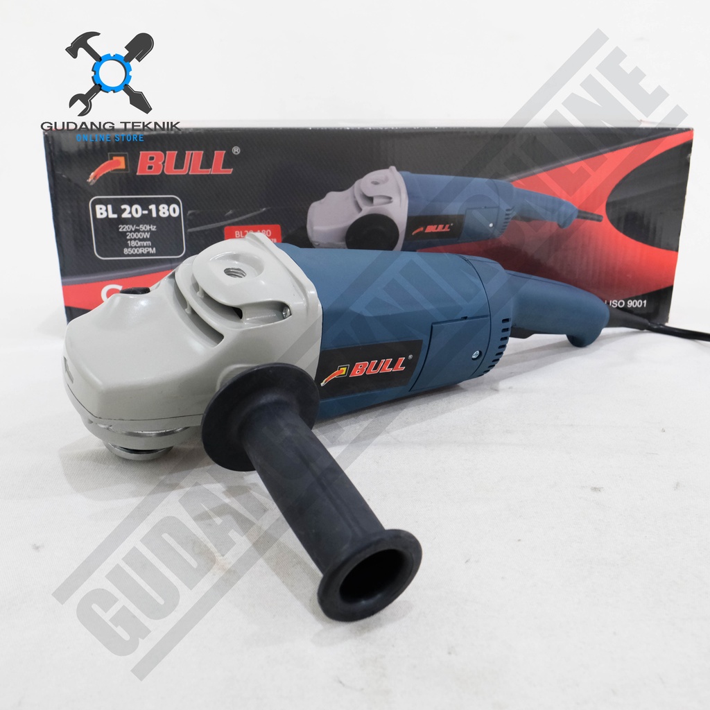 Mesin Gerinda Tangan Bull BL20-180 7inch / Angle Grinder 7 inch Bull BL 20-180