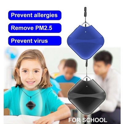 TOOL Air Purifier Necklace / Ionizer Penjernih Udara Mini Portable Usb Pembersih Udara