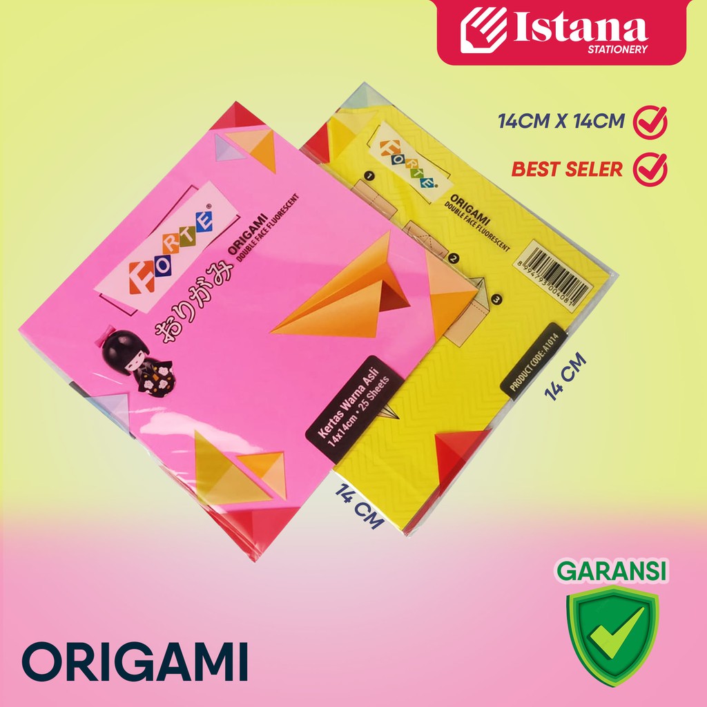 

[BEST SELLER] KERTAS ORIGAMI FORTE DOUBLE SIDE 14X14 CM