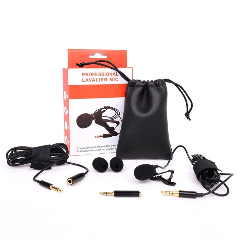 Taffware Professional Lavalier Microphone Clip Portable 3.5mm