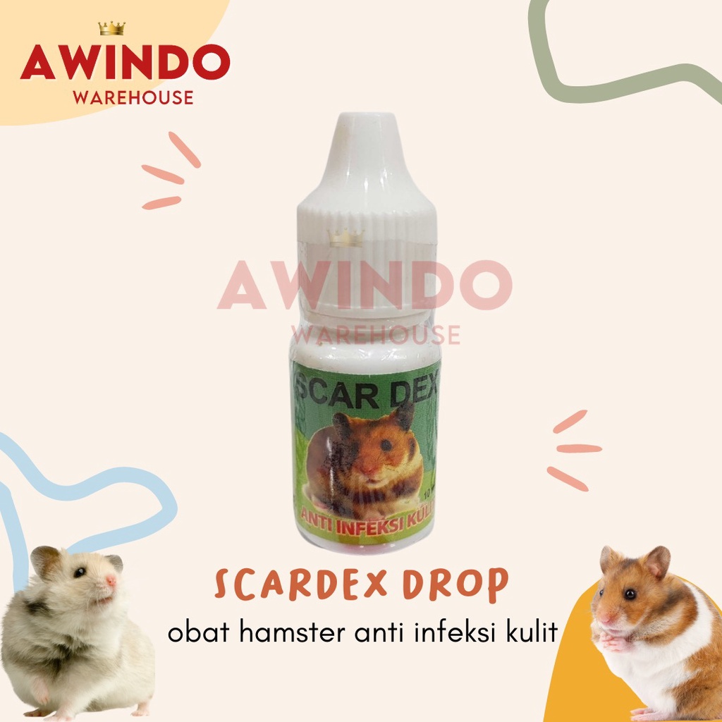 SCAR DEX - Obat Hamster Anti Infeksi Kulit Scabies Kudis SCARDEX 10ml