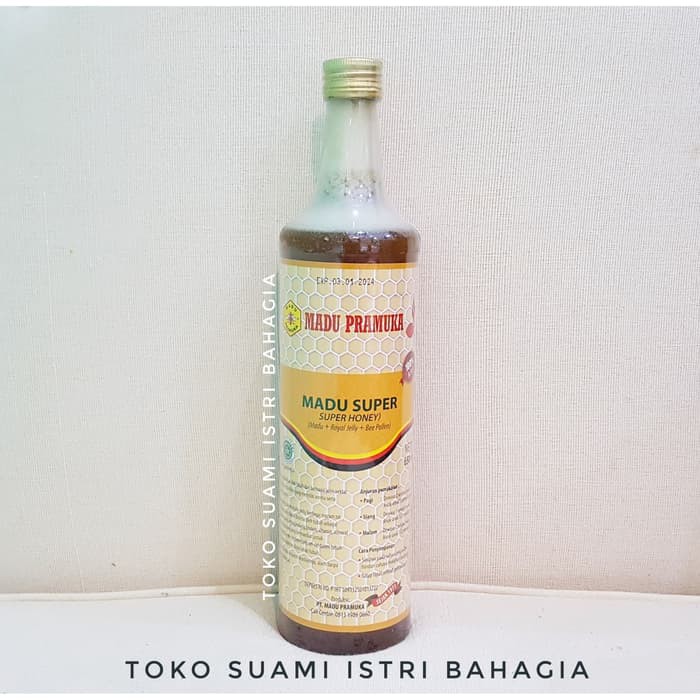 

Madu Pramuka Super 650 Ml Madu + Tepung Sari + Bee Pollen + Sonokeling