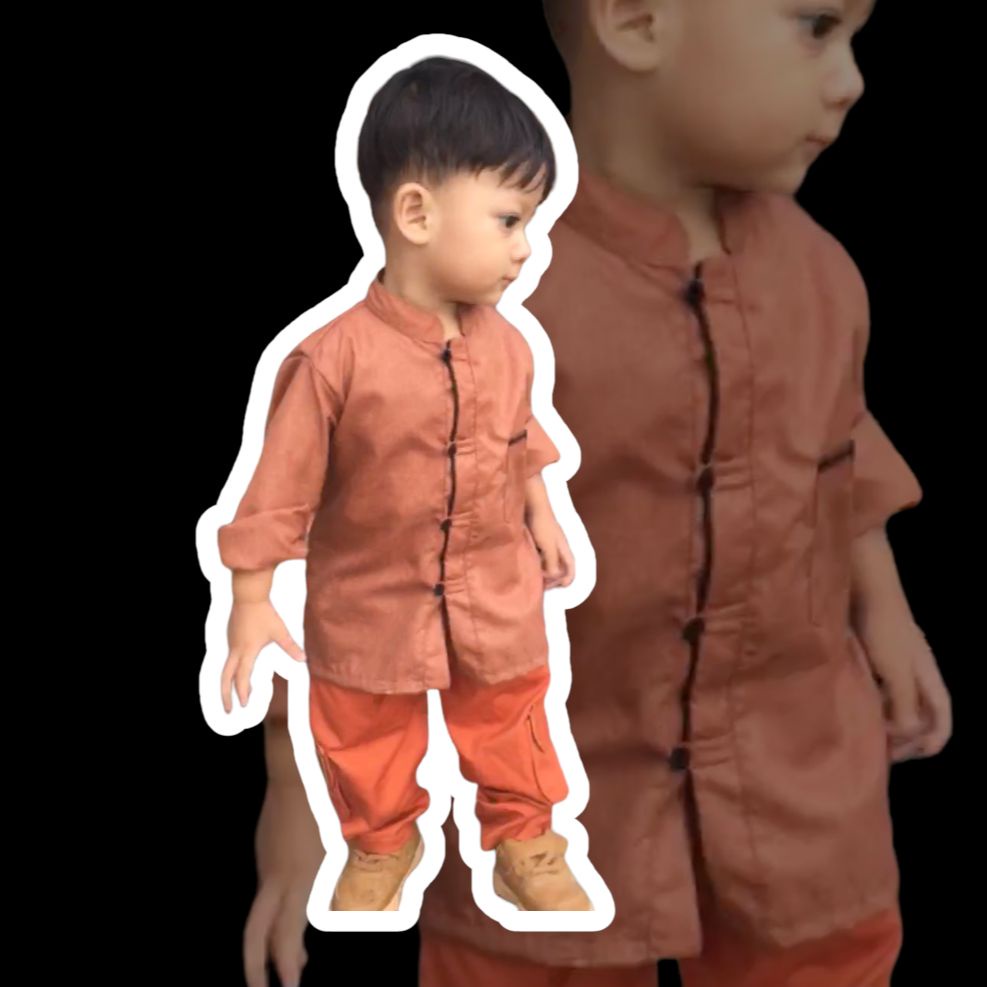 KEMKO ANAK LAKI-LAKI MODEL SHANGHAI BAHAN KATUN MADINAH USIA 2-6 TAHUN