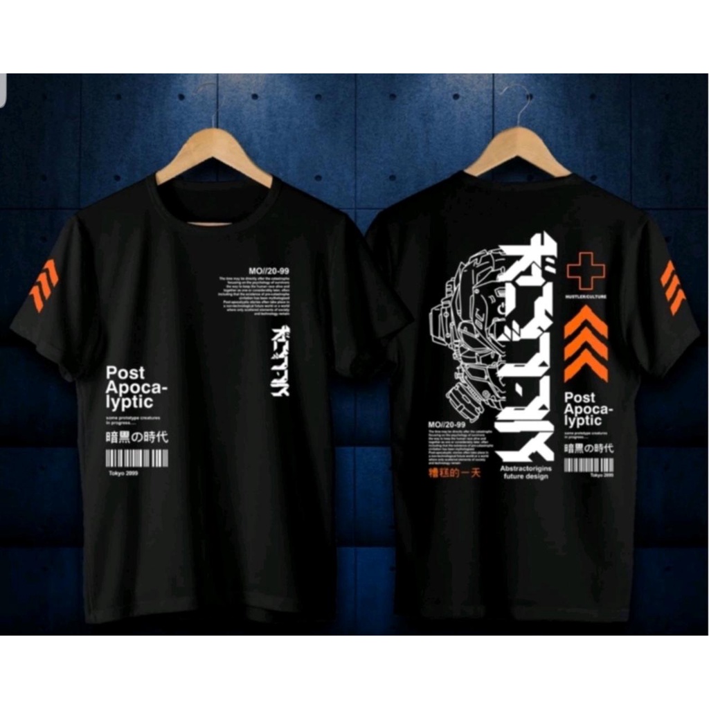 Jual Kaos Cowok Cewek Kaos Kata Kta Kaos Robot Post Apoca Anime Unisex Pakaian Sablon Kaos