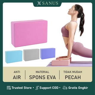Yoga Block / Balok Yoga Material Spons EVA Anti Air Lebih Kuat Menahan Beban Import Original Bergaransi - SANUS.ID