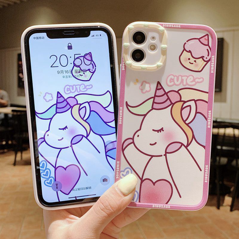 So Cute！Unicorn & Dinosaur Soft Case OPPO A53 A33 A31 A5 A9 2020 A16 A54 A55 A74 A15 A15S A3S A52 A92 A57 A39 F1S F9 Pro A7 A5S A12 A11K F11 K3 K5 Reno 4 5 F 6 Realme C1 X XT Casing VIVO Y11 Y12 Y12i Y15 Y17 Y12S Y20 Y20S Y50 Y30 Y30i Y83 Y81 Y91C Y93-4