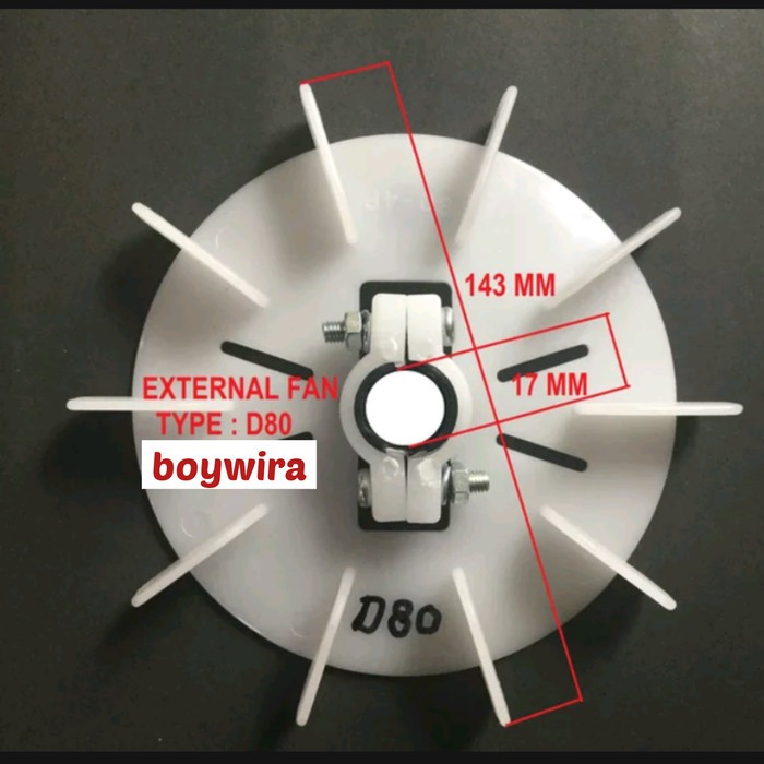 D80 kipas dinamo fan external pendingin dinamo