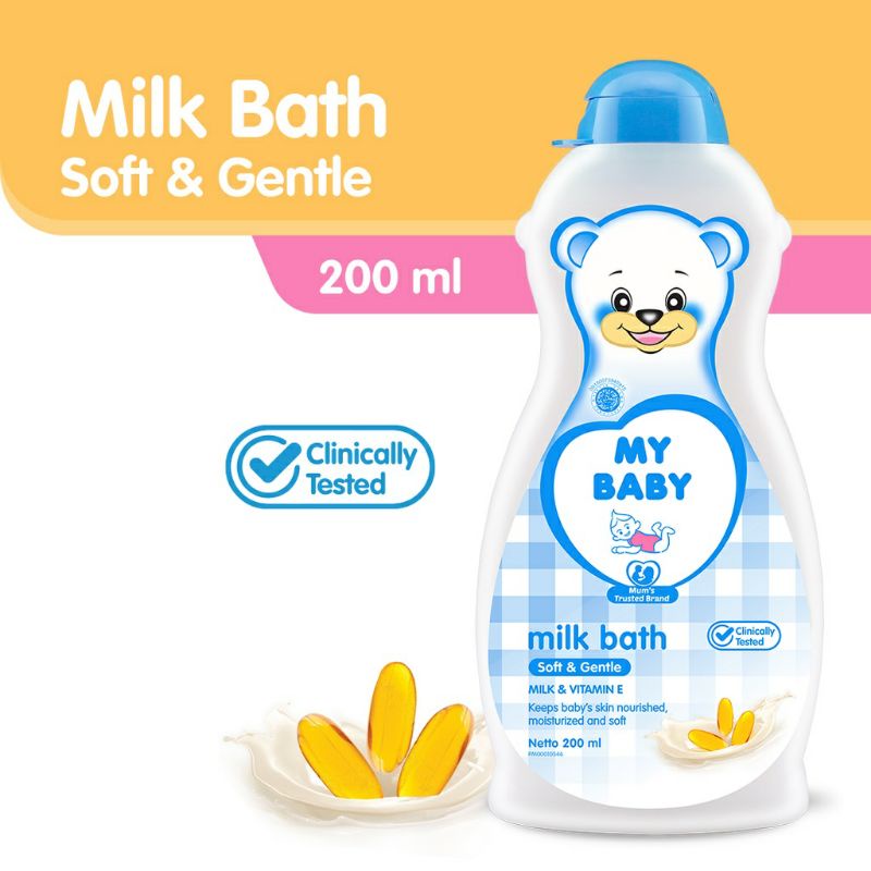My Baby Milk Bath Soft &amp; Gentle/ Sweet Floral 200gram - my baby Sabun mandi bayi