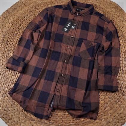 KEMEJA FLANEL DISTRO SURFING LENGAN PANJANG PRIA MOTIF KOTAK CUPEL ECER &amp; GROSIR