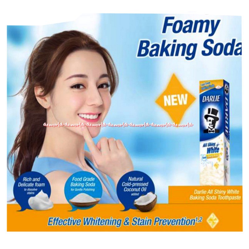 Darlie All Shiny White Foamy Baking Soda Pasta Gigi Odol 140gr