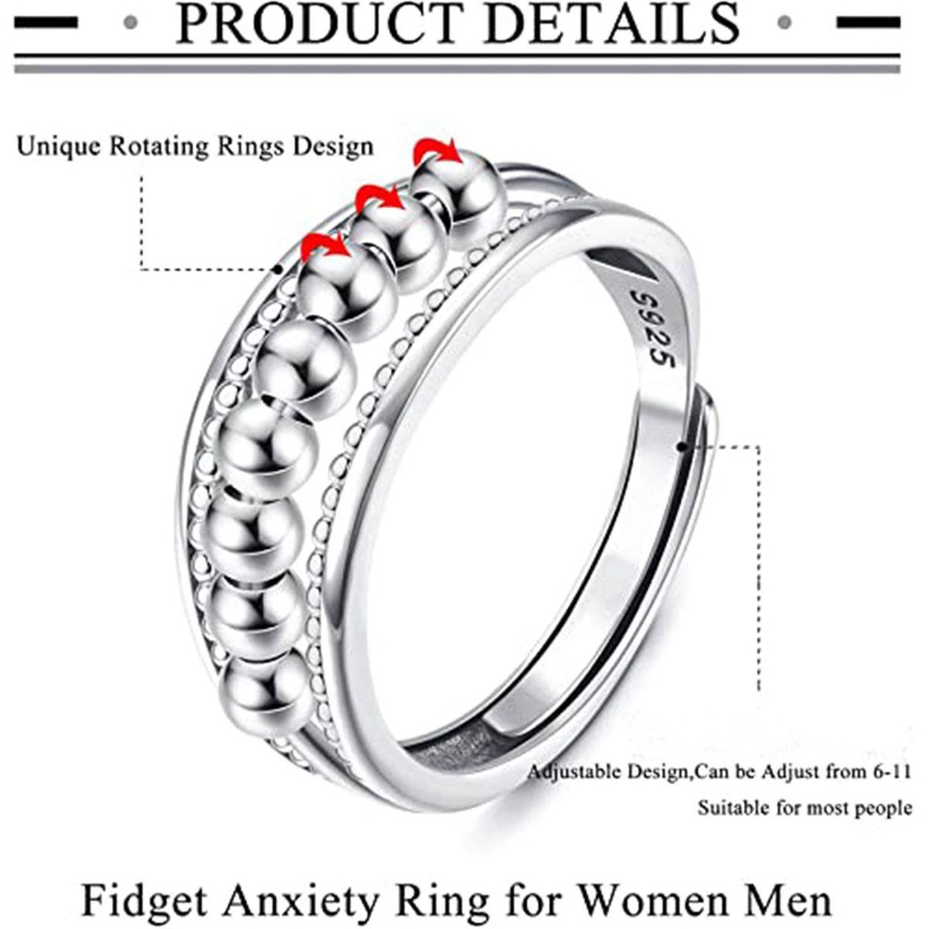 Solighter Thumb Rings Aksesoris Fashion Cincin Terbuka Dapat Disesuaikan