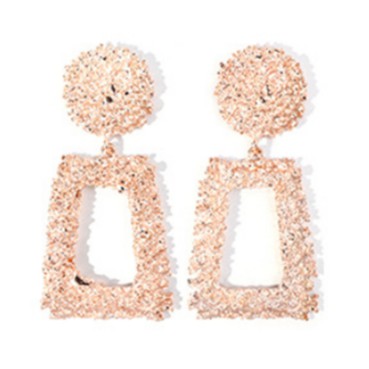 OSM - F534 Anting Ala Korea / Anting Panjang / Anting Paduan Trapesium Anting / Aksesoris Fashion-RoseGold