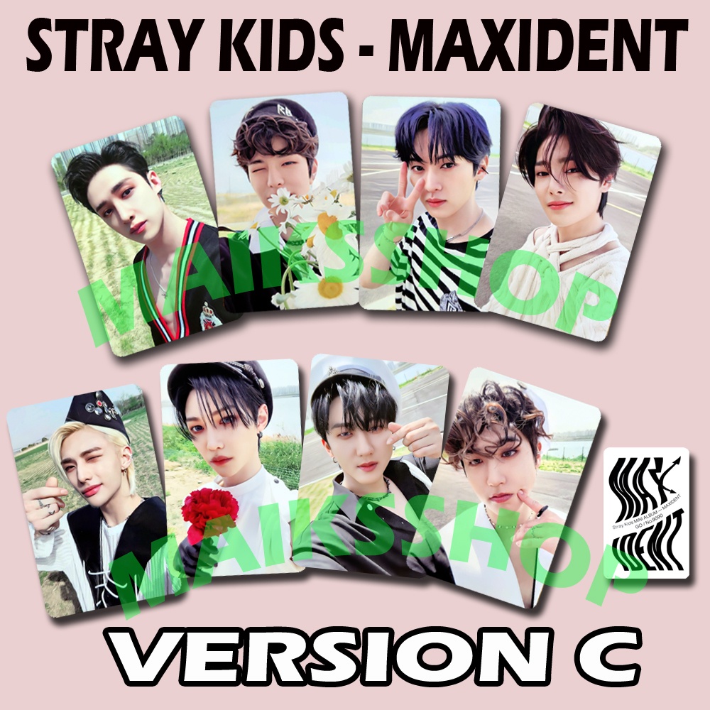 Stray Kids Skz Maxident Bangchan Hyunjin Photocard Kpop