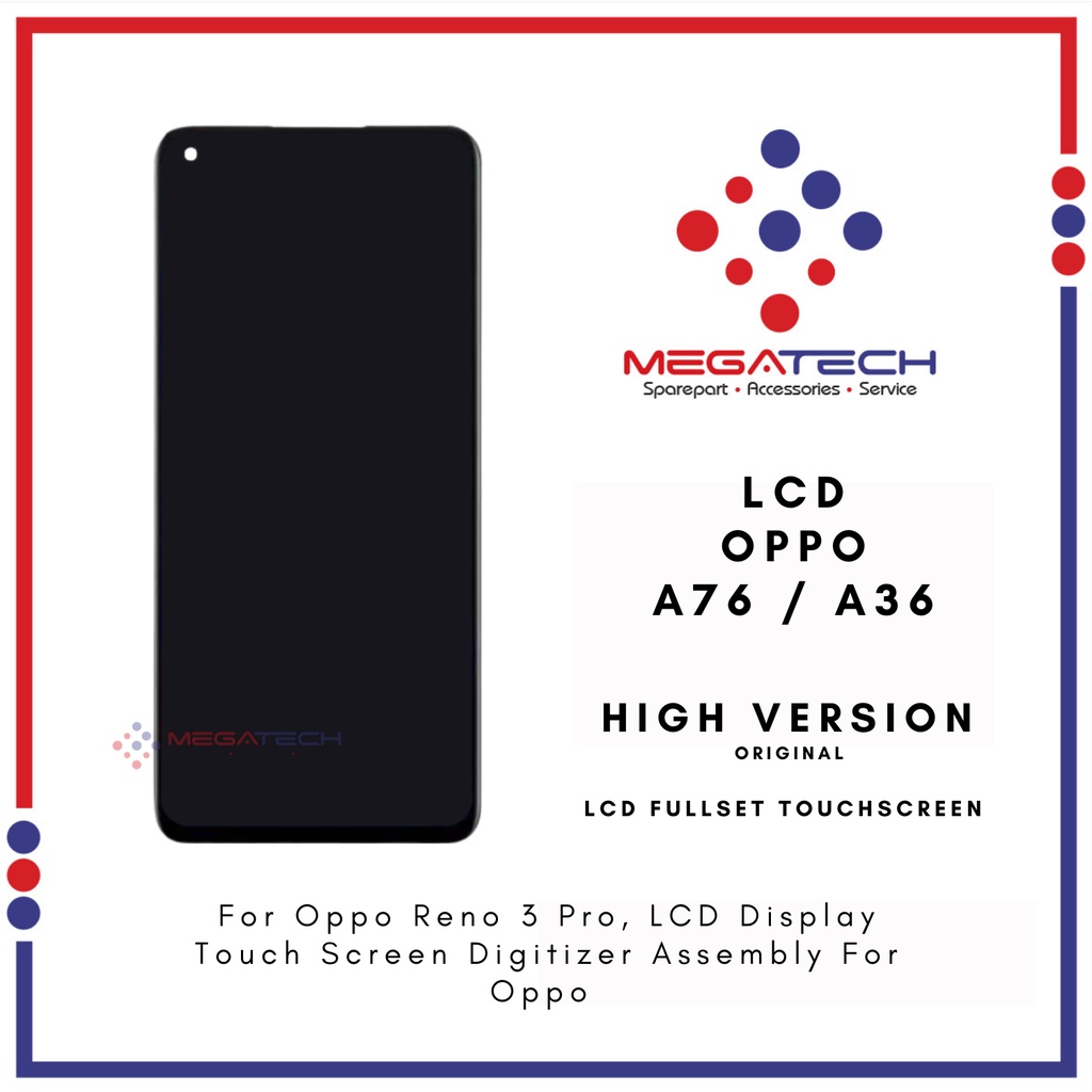 LCD Oppo A76 / Oppo A36 Fullset Touchscreen