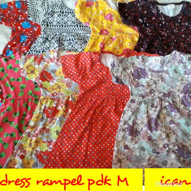 Dress Rampel  Pendek M /Dress Ex Alissa /Dress Murah