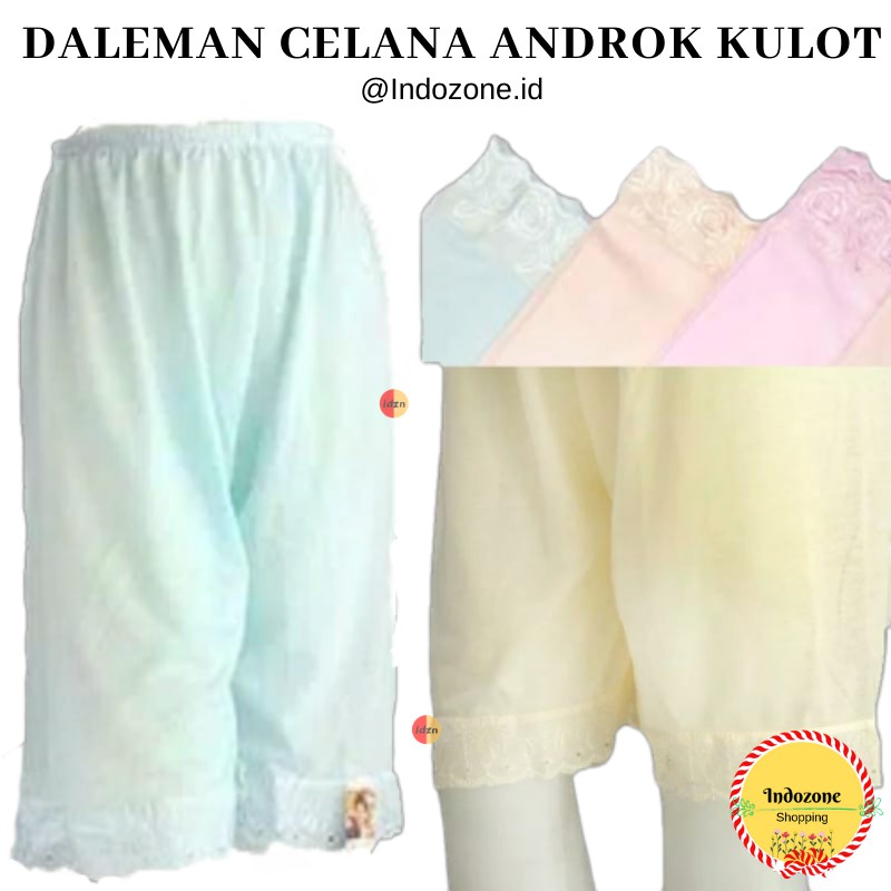 Kulot Celana Dalaman Wanita / Inner Pants / Kulot Androk / Daleman / Androk Pendek