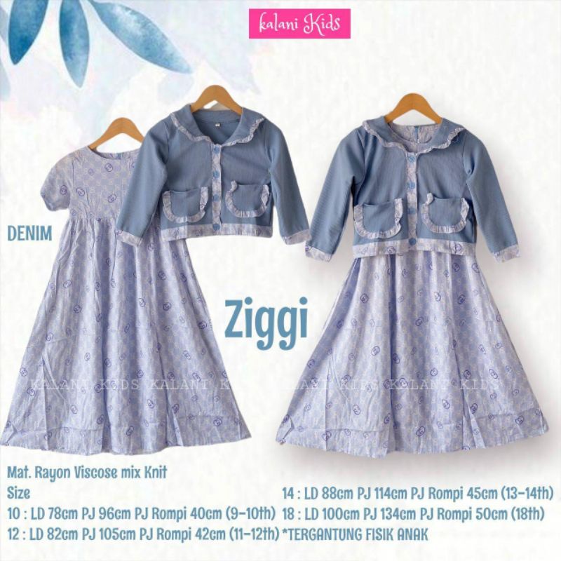 ZIGGI SET OUTER ANAK RAYON VISCOSE MIX KNIT
