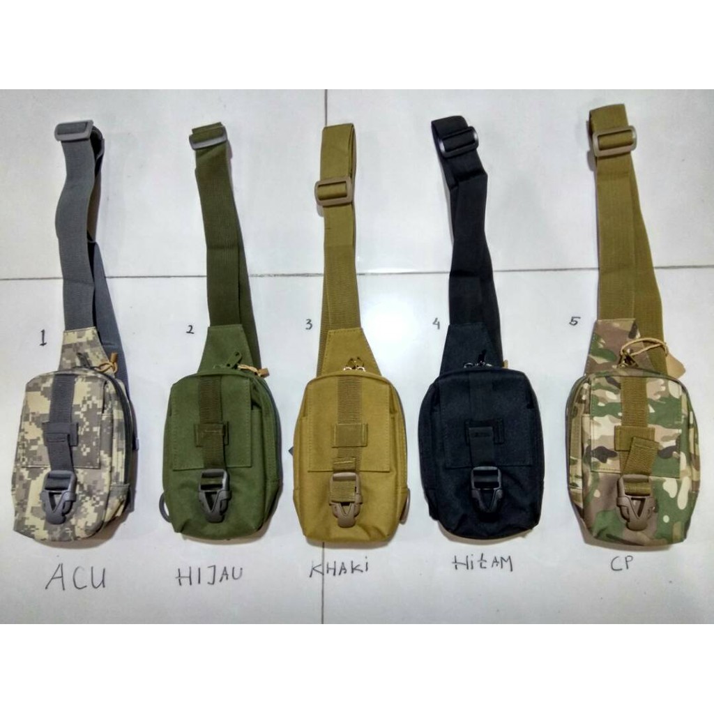 promo tas selempang army import - sling bag  pria tactical - tas army mini murah
