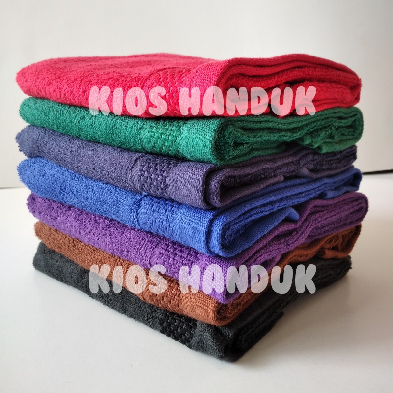 HANDUK SPORT OLAHRAGA MUKA ANJOLY 30X70CM 84gr WARNA TUA