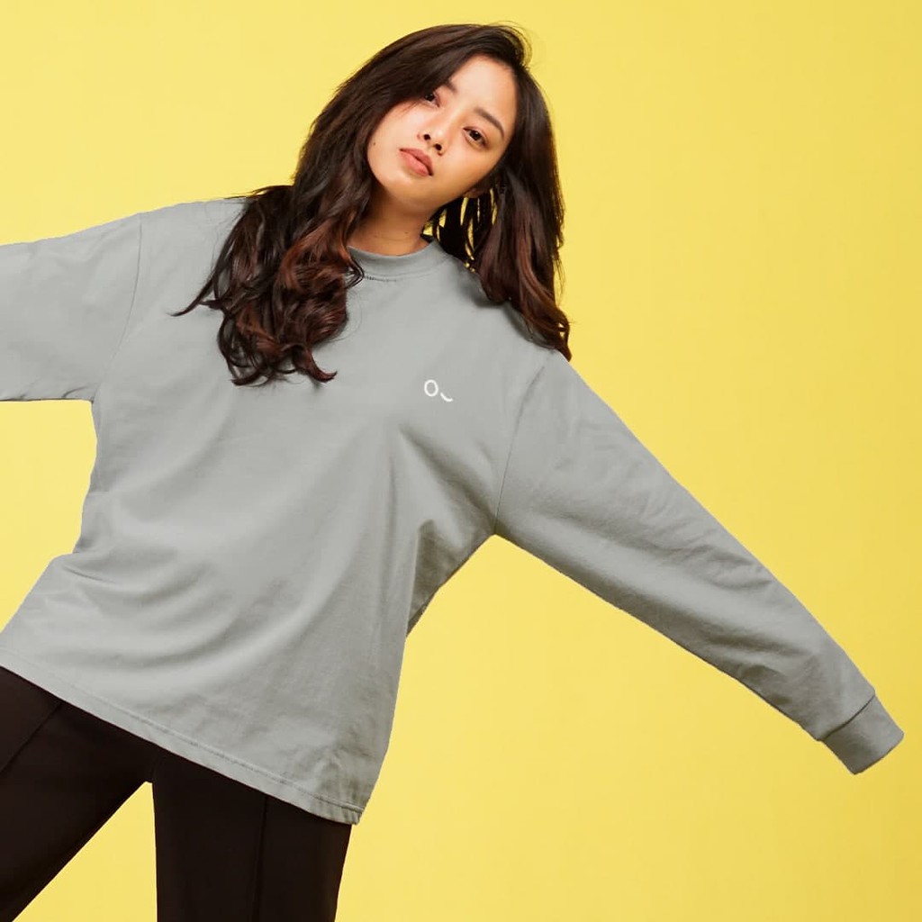 JOHNJILL - Kaos OVERSIZE Long Sleeve Women