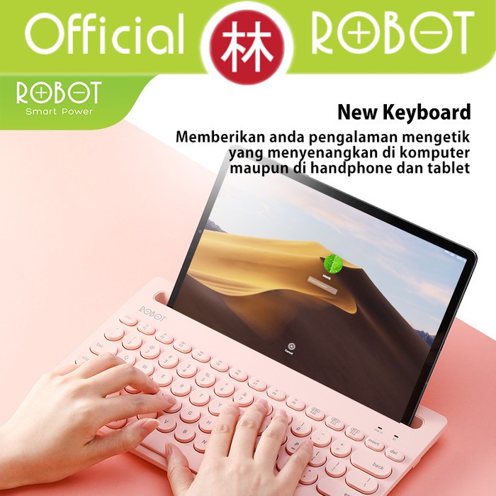 Robot KB10 Multi-Device Bluetooth &amp; 2.4G Wireless Keyboard 3 mode