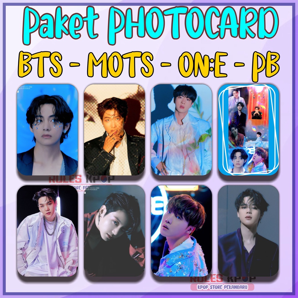 8 lbr - READY STOCK - 2021 PHOTOCARD BTS MOTS : ON:E PHOTOBOOK PHOTOCARDS BTS MOTS ONE PHOTOBOOK PC 