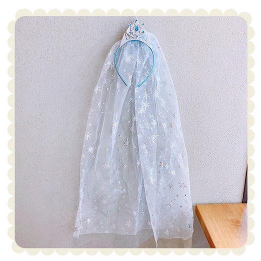 Bando Korea Anak Perempuan Aksen Elsa Frozen Aksesoris Bandana Rambut Palsu Fashion korea style Anak Bayi Lucu bahan import AK124