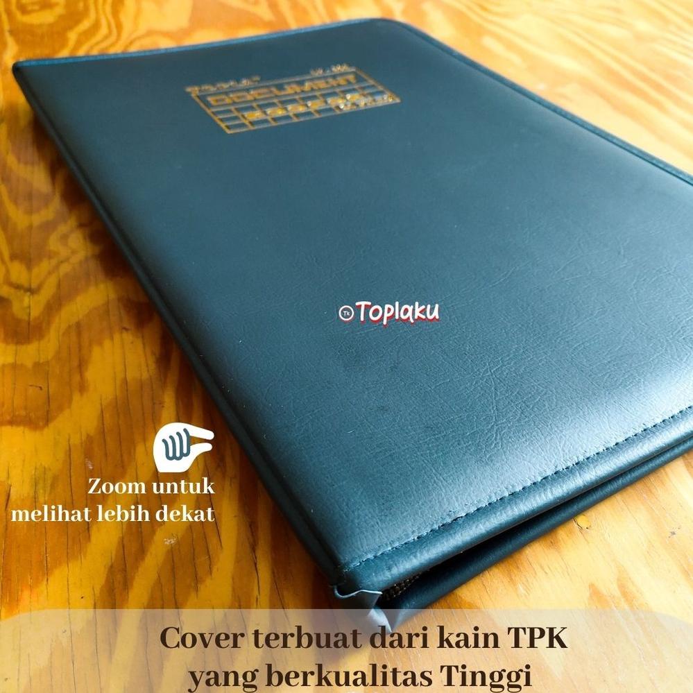 

[PRODUK TBQMH] TOPLA Map Ijazah Dokumen Keeper Resleting Anti Air Kulit Isi 40 60 Document Sertifikat File Folder Organizer Business File Clear Holder KHB